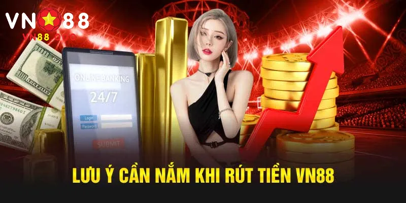 Lưu ý nên biết khi rút tiền tại VN88